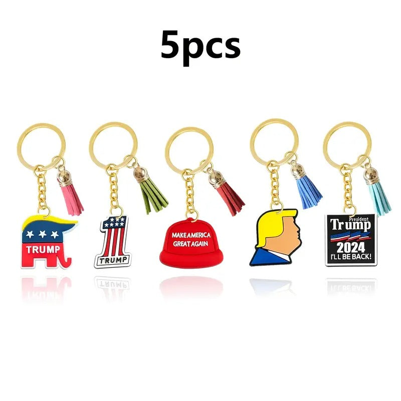 5 Pack Trump Keychains (A)