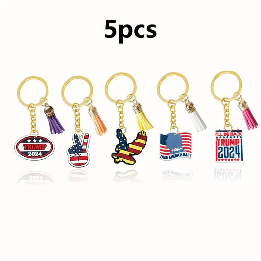 5 Pack Trump Keychains (B)